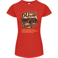 60 Year Old Banger Birthday 60th Year Old Womens Petite Cut T-Shirt Red