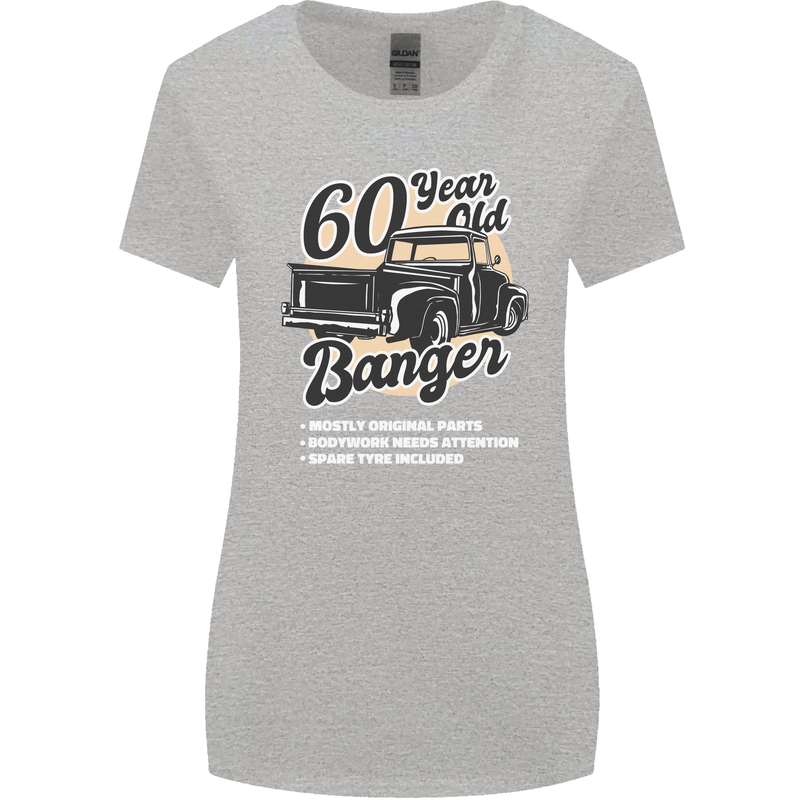 60 Year Old Banger Birthday 60th Year Old Womens Wider Cut T-Shirt Sports Grey