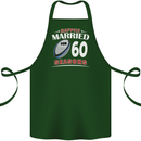 60 Year Wedding Anniversary 60th Rugby Cotton Apron 100% Organic Forest Green