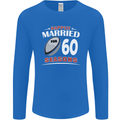 60 Year Wedding Anniversary 60th Rugby Mens Long Sleeve T-Shirt Royal Blue