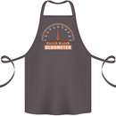 60th Birthday 60 Year Old Ageometer Funny Cotton Apron 100% Organic Dark Grey