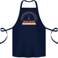 60th Birthday 60 Year Old Ageometer Funny Cotton Apron 100% Organic Navy Blue