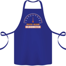 60th Birthday 60 Year Old Ageometer Funny Cotton Apron 100% Organic Royal Blue