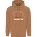60th Birthday 60 Year Old Ageometer Funny Mens 80% Cotton Hoodie Caramel Latte