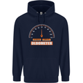 60th Birthday 60 Year Old Ageometer Funny Mens 80% Cotton Hoodie Navy Blue