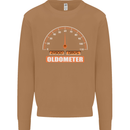 60th Birthday 60 Year Old Ageometer Funny Mens Sweatshirt Jumper Caramel Latte