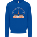 60th Birthday 60 Year Old Ageometer Funny Mens Sweatshirt Jumper Royal Blue