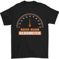 60th Birthday 60 Year Old Ageometer Funny Mens T-Shirt 100% Cotton Black