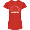 60th Birthday 60 Year Old Ageometer Funny Womens Petite Cut T-Shirt Red