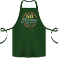 60th Birthday 60 Year Old Awesome Looks Like Cotton Apron 100% Organic Forest Green