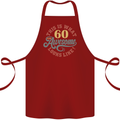 60th Birthday 60 Year Old Awesome Looks Like Cotton Apron 100% Organic Maroon
