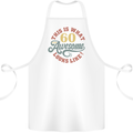 60th Birthday 60 Year Old Awesome Looks Like Cotton Apron 100% Organic White