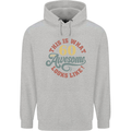 60th Birthday 60 Year Old Awesome Looks Like Mens 80% Cotton Hoodie Sports Grey