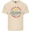 60th Birthday 60 Year Old Awesome Looks Like Mens Cotton T-Shirt Tee Top Natural