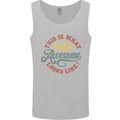 60th Birthday 60 Year Old Awesome Looks Like Mens Vest Tank Top Sports Grey