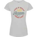 60th Birthday 60 Year Old Awesome Looks Like Womens Petite Cut T-Shirt Sports Grey