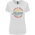 60th Birthday 60 Year Old Awesome Looks Like Womens Wider Cut T-Shirt White