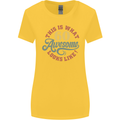 60th Birthday 60 Year Old Awesome Looks Like Womens Wider Cut T-Shirt Yellow