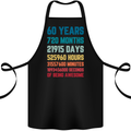 60th Birthday 60 Year Old Cotton Apron 100% Organic Black