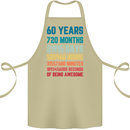 60th Birthday 60 Year Old Cotton Apron 100% Organic Khaki