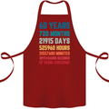 60th Birthday 60 Year Old Cotton Apron 100% Organic Maroon