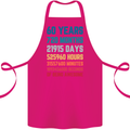 60th Birthday 60 Year Old Cotton Apron 100% Organic Pink