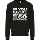 60th Birthday 60 Year Old Don't Grow Up Funny Mens Sweatshirt Jumper Black