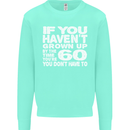60th Birthday 60 Year Old Don't Grow Up Funny Mens Sweatshirt Jumper Peppermint