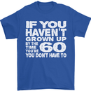60th Birthday 60 Year Old Don't Grow Up Funny Mens T-Shirt 100% Cotton Royal Blue