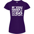 60th Birthday 60 Year Old Don't Grow Up Funny Womens Petite Cut T-Shirt Purple