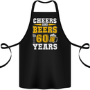 60th Birthday 60 Year Old Funny Alcohol Cotton Apron 100% Organic Black