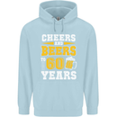 60th Birthday 60 Year Old Funny Alcohol Mens 80% Cotton Hoodie Light Blue