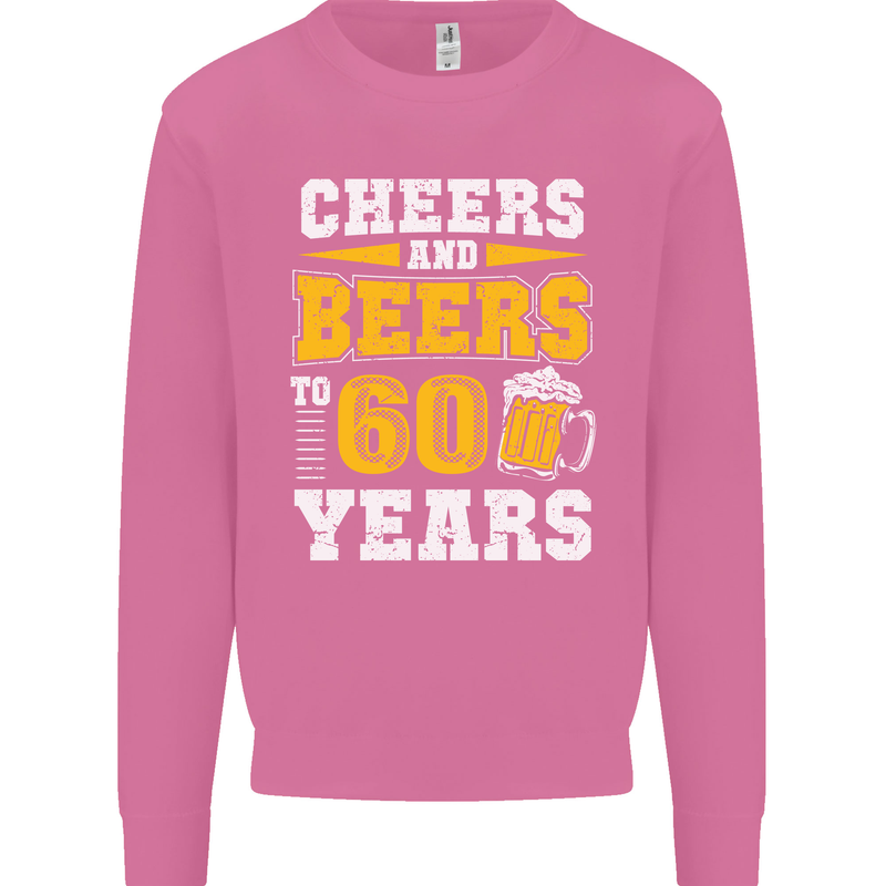 60th Birthday 60 Year Old Funny Alcohol Mens Sweatshirt Jumper Azalea