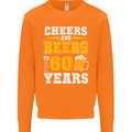 60th Birthday 60 Year Old Funny Alcohol Mens Sweatshirt Jumper Orange