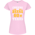 60th Birthday 60 Year Old Funny Alcohol Womens Petite Cut T-Shirt Light Pink