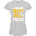60th Birthday 60 Year Old Funny Alcohol Womens Petite Cut T-Shirt Sports Grey
