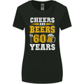 60th Birthday 60 Year Old Funny Alcohol Womens Wider Cut T-Shirt Black