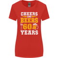 60th Birthday 60 Year Old Funny Alcohol Womens Wider Cut T-Shirt Red