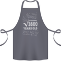 60th Birthday 60 Year Old Geek Funny Maths Cotton Apron 100% Organic Steel