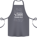 60th Birthday 60 Year Old Geek Funny Maths Cotton Apron 100% Organic Steel