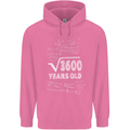 60th Birthday 60 Year Old Geek Funny Maths Mens 80% Cotton Hoodie Azelea