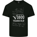 60th Birthday 60 Year Old Geek Funny Maths Mens Cotton T-Shirt Tee Top Black