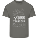 60th Birthday 60 Year Old Geek Funny Maths Mens Cotton T-Shirt Tee Top Charcoal