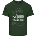 60th Birthday 60 Year Old Geek Funny Maths Mens Cotton T-Shirt Tee Top Forest Green