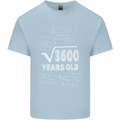 60th Birthday 60 Year Old Geek Funny Maths Mens Cotton T-Shirt Tee Top Light Blue