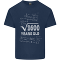 60th Birthday 60 Year Old Geek Funny Maths Mens Cotton T-Shirt Tee Top Navy Blue