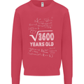 60th Birthday 60 Year Old Geek Funny Maths Mens Sweatshirt Jumper Heliconia