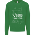 60th Birthday 60 Year Old Geek Funny Maths Mens Sweatshirt Jumper Irish Green