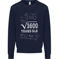 60th Birthday 60 Year Old Geek Funny Maths Mens Sweatshirt Jumper Navy Blue