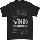 60th Birthday 60 Year Old Geek Funny Maths Mens T-Shirt 100% Cotton Black